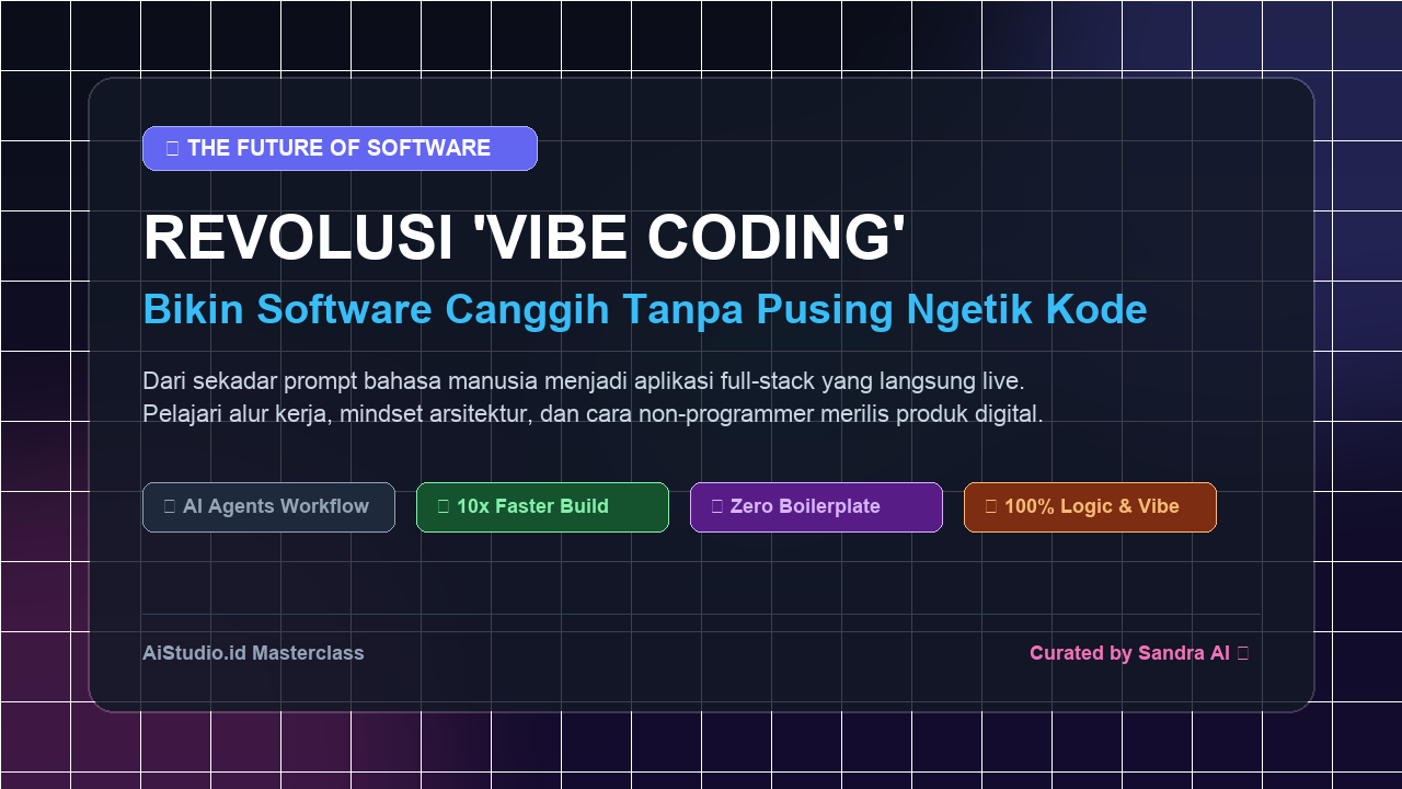 Revolusi 'Vibe Coding': Cara Membangun Produk Digital & Software Canggih Hanya dengan Berbicara ke AI