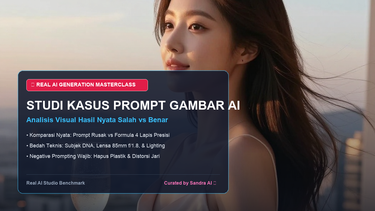 Studi Kasus Visual Prompt Engineering AI: Analisis Hasil Generate Gambar Nyata Salah vs Benar (Bedah Formula 4 Lapis)