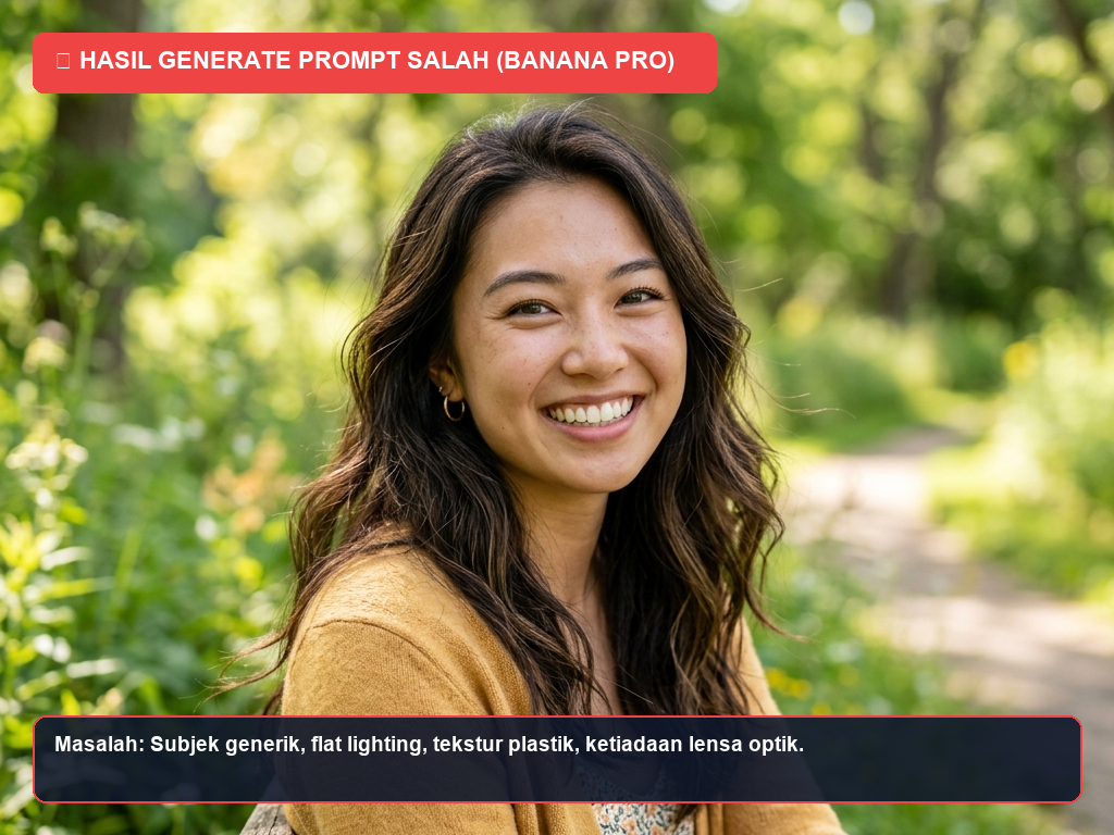 Hasil Generate Prompt Salah Banana Pro