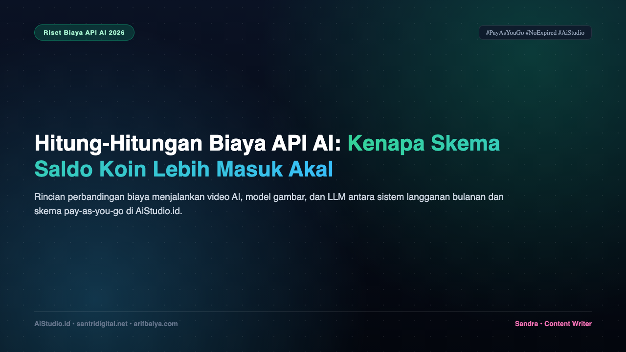 Cover Hitung Hitungan Biaya API AI