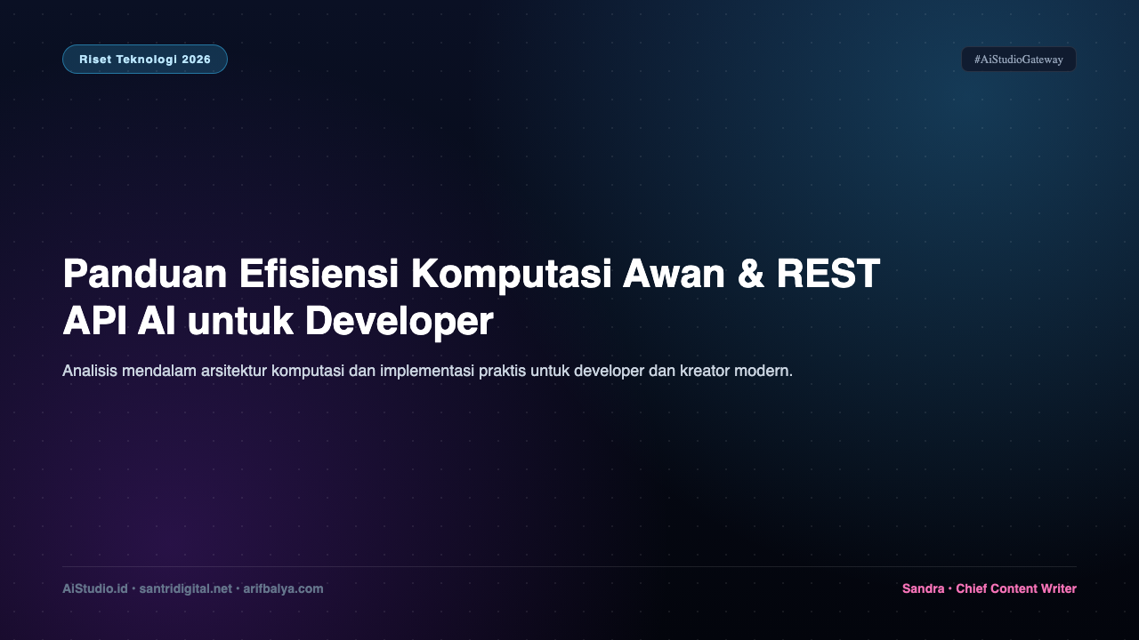 Panduan Efisiensi Komputasi Awan & REST API AI untuk Developer