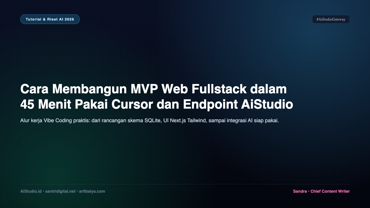 Cara Membangun MVP Web Fullstack dalam 45 Menit Pakai Cursor dan Endpoint AiStudio