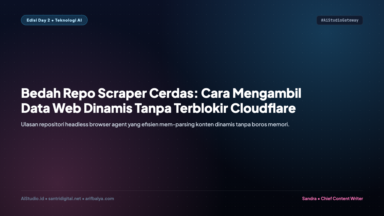 Bedah Repo Scraper Cerdas: Cara Mengambil Data Web Dinamis Tanpa Terblokir Cloudflare